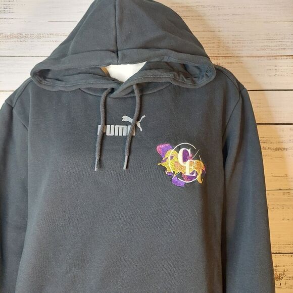 Womans Puma sz Medium Hoodie with Drawstring - Picture 3 of 12